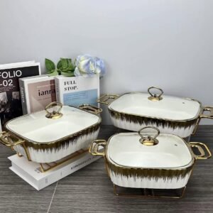 Ceramic serving dishes set