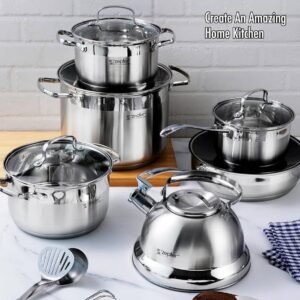 Zepter stainless steel cookware set 12pcs