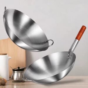 Stainless work pan 34cm