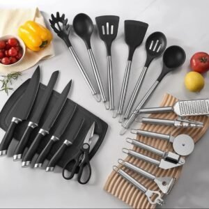 22 silicone laddles set /complete kitchen suit