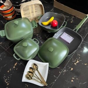 Ceramic non stick 10pcs cookware