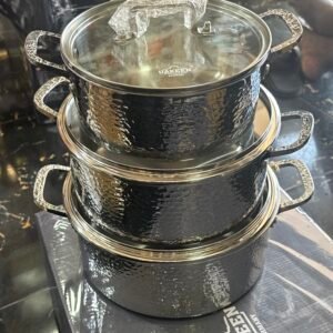 Uakeen stainless steel cookware 6pcs