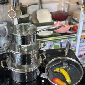 UAKEEN stainless steel cookware 8pcs