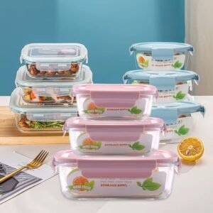 Glass storage containers 3set
