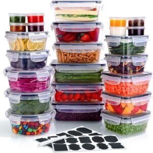 22pcs plastic storage bowls set