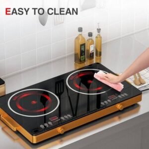 Ceramic cooker/induction stove double burner