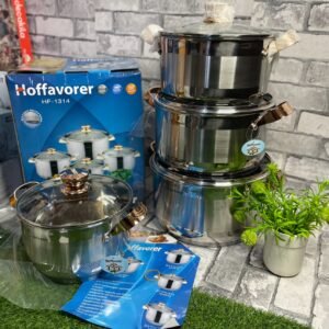 Hoffavorer stainless steel cookware set 8pcs