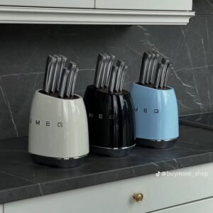 Smeg stainless steel knives set