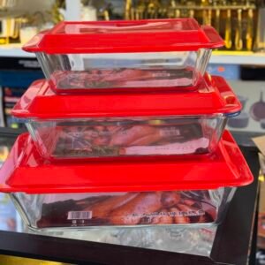 Baking Pyrex glass  3pcs