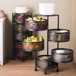 Vegetable trolley basket 5tier