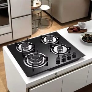 Inbuit gas stove glass burner